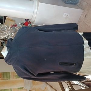 Ideology black hoodie, with thumb holes zipper pockets